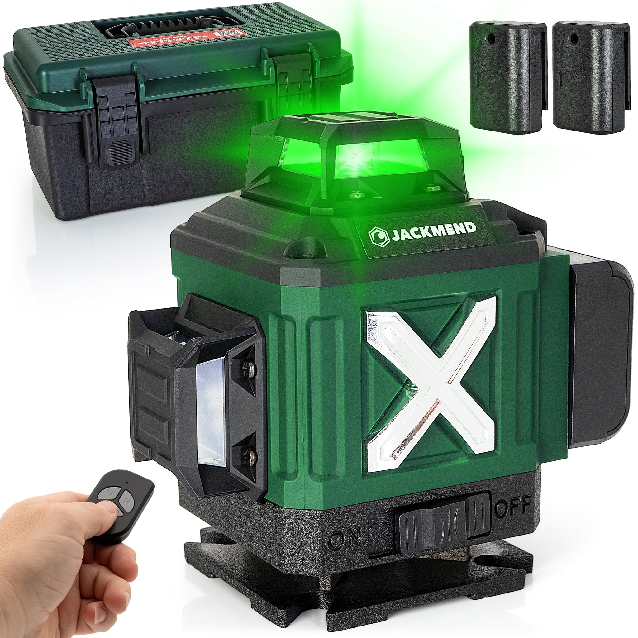 Kruislijnlaser 4x360°, FELLAT kruislijnlaser groene zelfnivellerende
