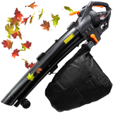 JACKMEND Elektrische Bladblazer Incl. 35L Opvangzak - 3000W Snoer 270km/u Luchtsnelheid - 15.000RPM