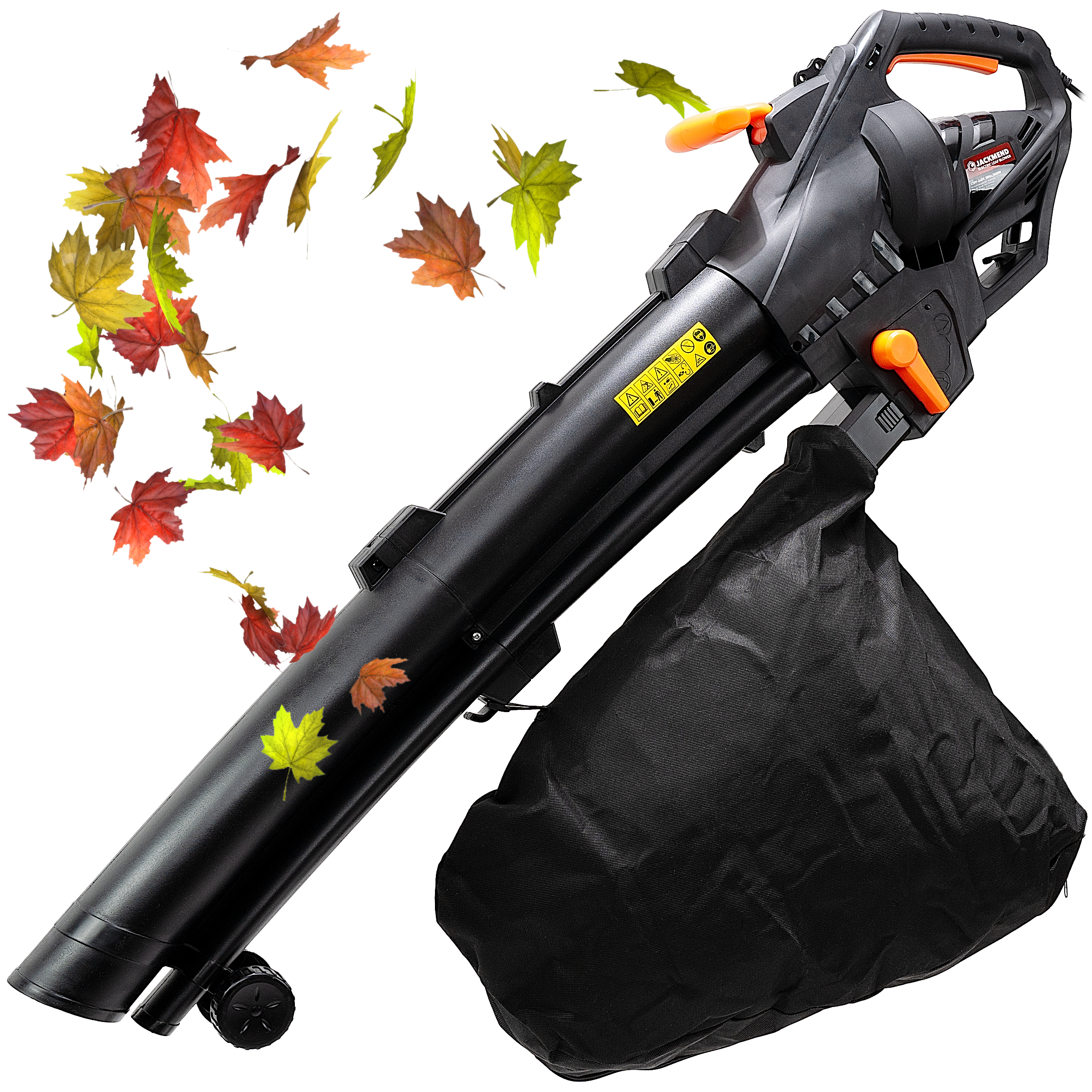 JACKMEND Elektrische Bladblazer Incl. 35L Opvangzak - 3000W Snoer 270km/u Luchtsnelheid - 15.000RPM