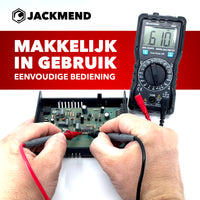 Thumbnail for JACKMEND Digitale Multimeter - Slimme Spanningsmeter met LED zaklamp - AC / DC Voltage Meter - Voltmeter - Multi Volt Meter