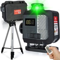 Thumbnail for JACKMEND 4D Kruislijnlaser USB-C Oplaadbaar Digitaal Display Inclusief Statief - 50 Meter Meetbereik