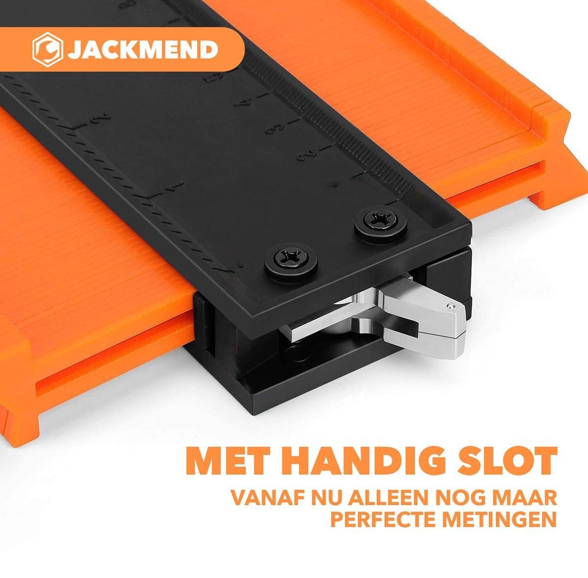 JACKMEND 2 in 1 Aftekenhulp Set Inclusief Slot 12 & 25 CM Contourmallen