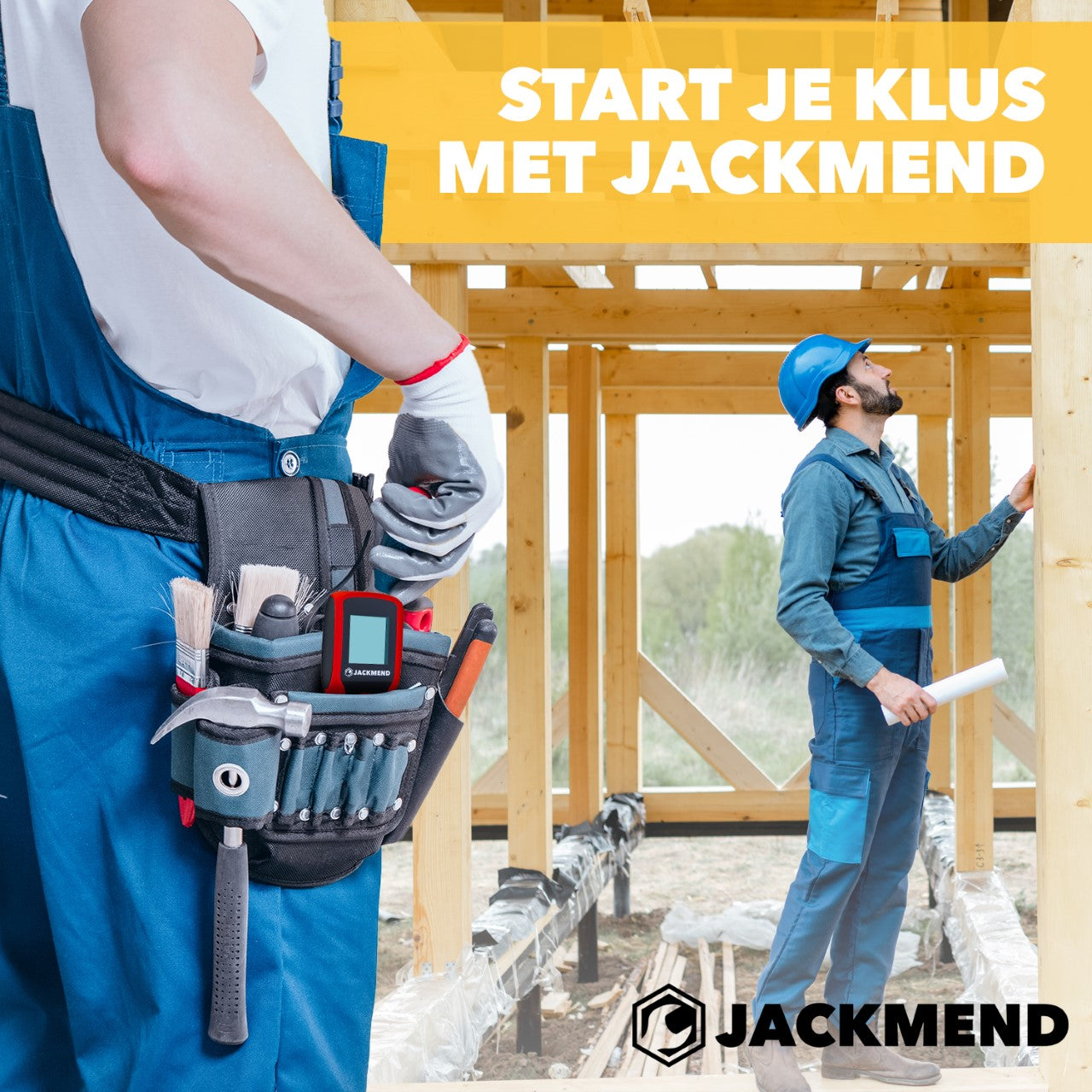 JACKMEND Professionele Laserafstandmeter met 100 Meter Bereik