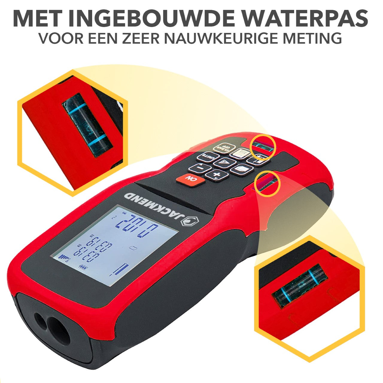 JACKMEND Professionele Laserafstandmeter met 100 Meter Bereik